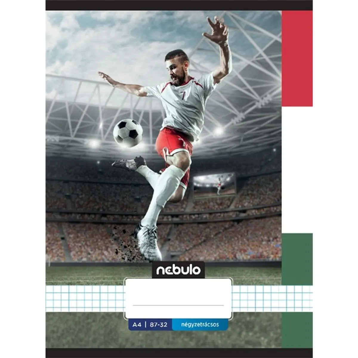 Nebulo Xtreme A4 87-32 tűzött kockás füzet #10