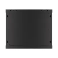 Lanberg WF01-6409-10B 19" 9U SZÉL:600mm MÉLY:450mm MAG:512mm lapraszerelt üvegajtós fekete fali rack szekrény #10