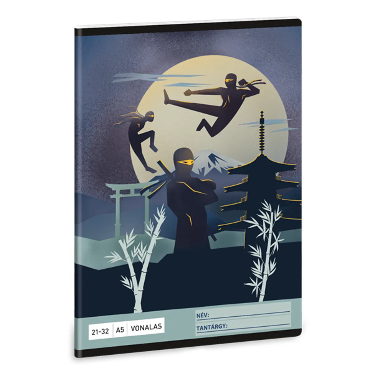 Ars Una Ninjas in the dark 25 (5457) A5 21-32 vonalas füzet #2