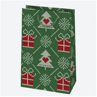 IRIS Karácsonyi ajándéktasak, 160x240x70 mm, különböző színekben és mintával #7