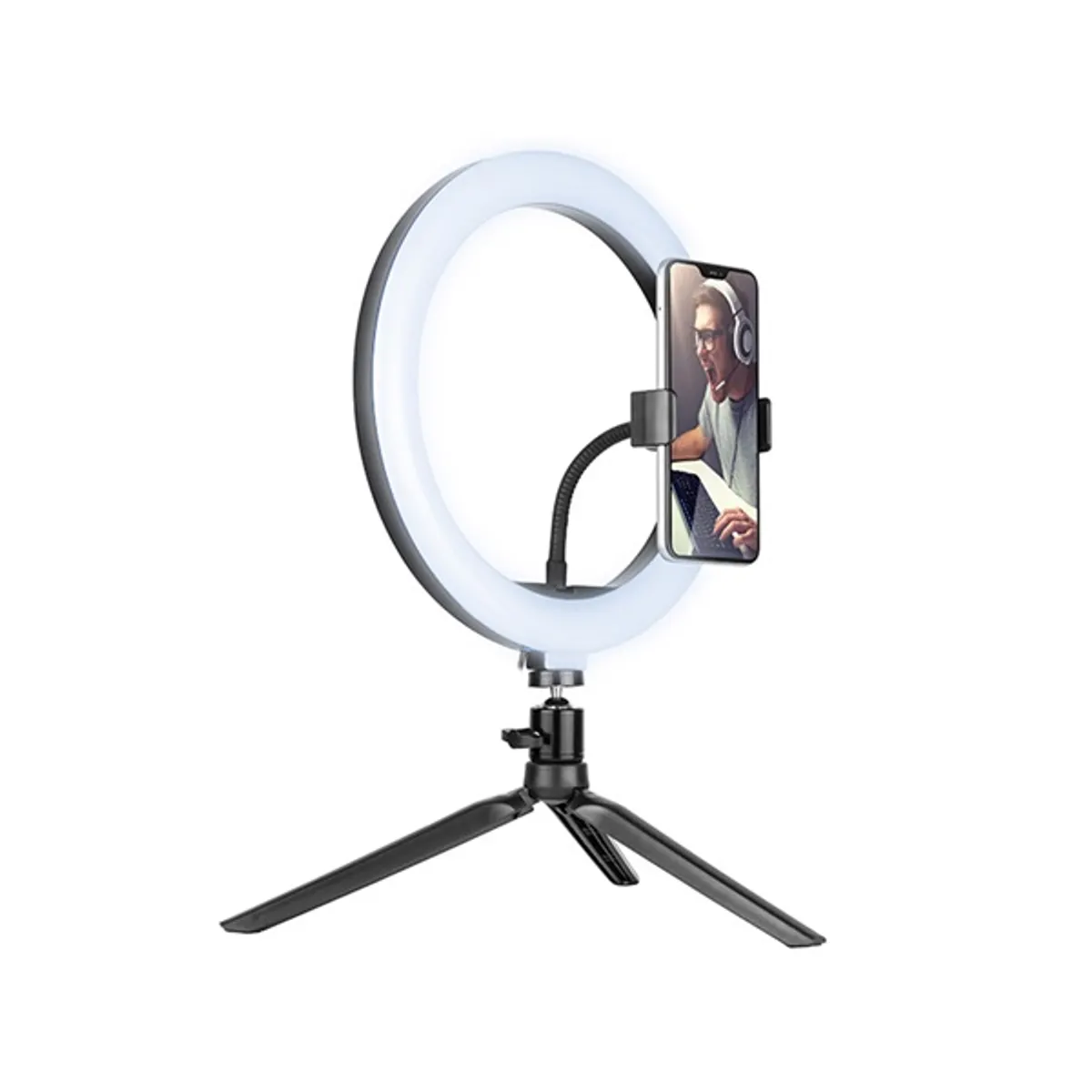 Tracer TRAOSW46747 Ring Light 10 W/26 cm/600-1300 lm/gyűrűs LED lámpa mini állvánnyal #2