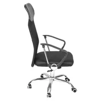 IRISOffice AURORA BLACK fekete, szövet-hálós, magas háttámlás irodai forgószék #2