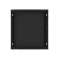 Lanberg WF01-6612-10B 19" 12U SZÉL:600mm MÉLY:600mm MAG:640mm lapraszerelt üvegajtós fekete fali rack szekrény #8