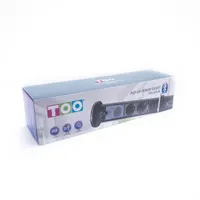 TOO PPS-313-2B IP20 2x 2P+F, 2x USB-A, bluetooth, motorikus, fekete asztalba süllyeszthető elosztó #3