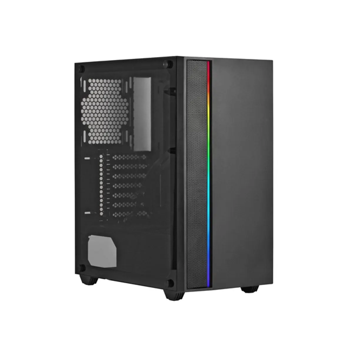 Spire SP-T7038GU3 fekete (táp nélküli) ablakos ATX ház #1