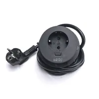 TOO GPS-201-1B IP20, 1x 2P+F, USB-A, fekete asztalba süllyeszthető elosztó #3