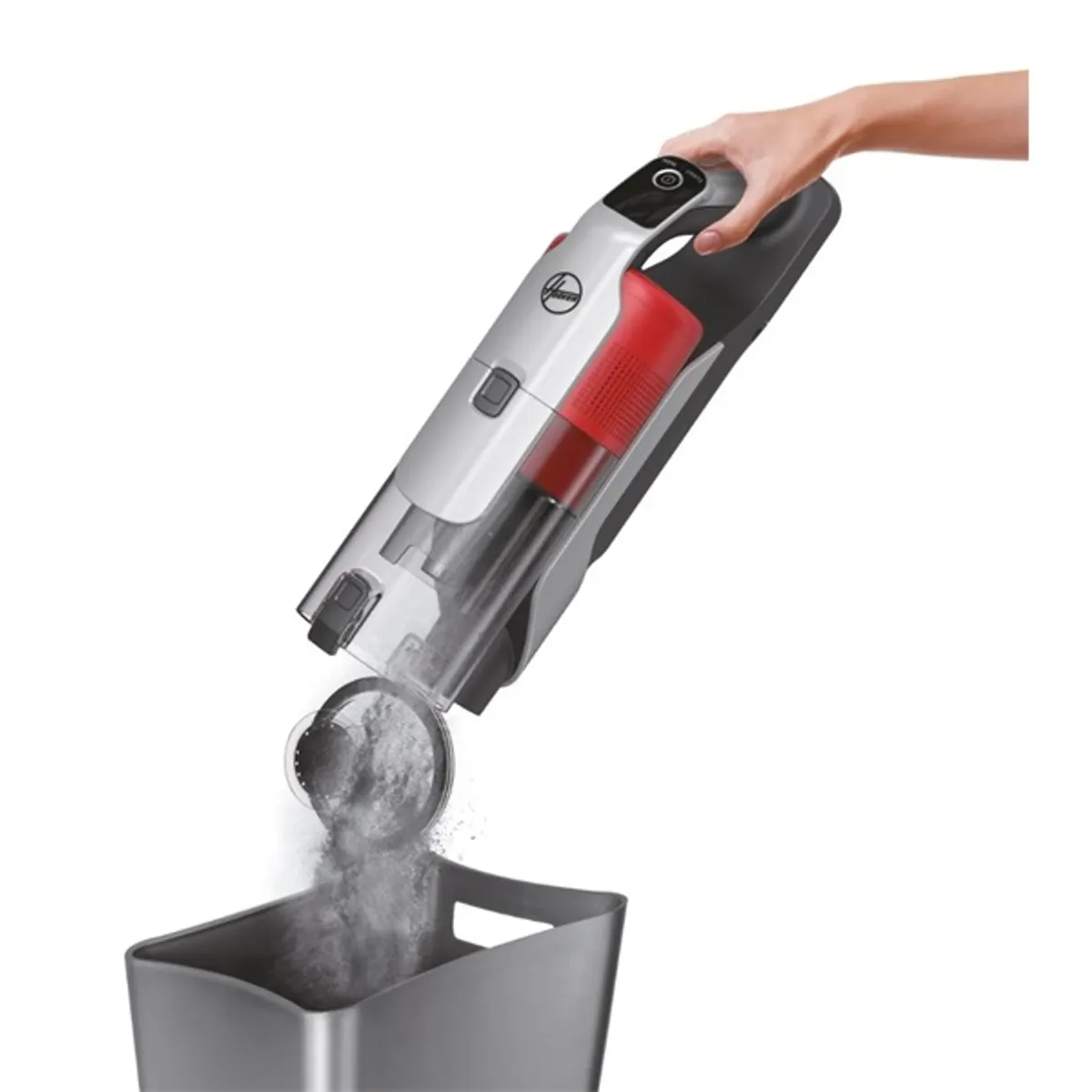 Hoover HF910H 011 szürke-piros akkumulátoros álló porszívó #7