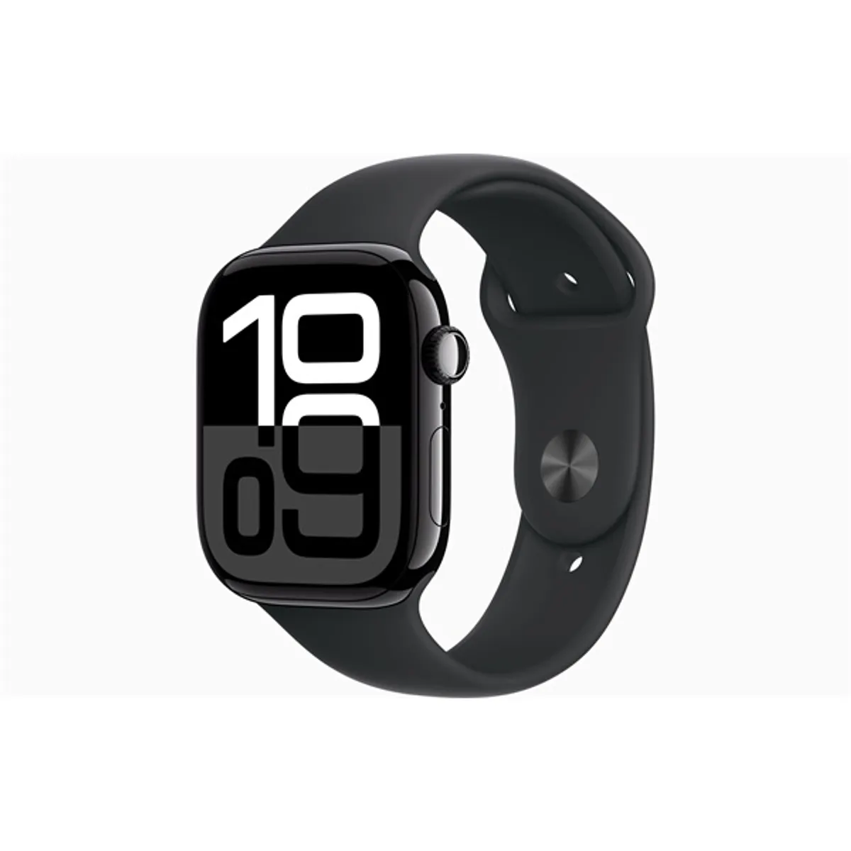 Apple Watch S10 GPS (46mm) kozmoszfekete alumínium tok, fekete sportszíj (M/L) okosóra #1