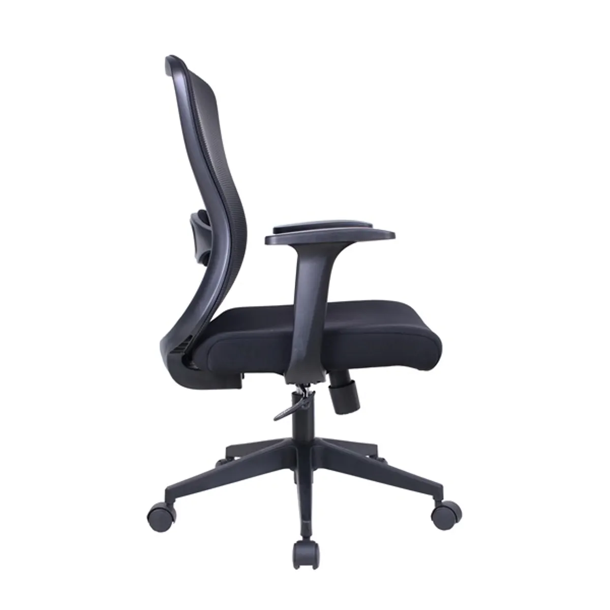 IRISOffice Solara fekete szövet-hálós irodai forgószék fej és háttámasszal #3