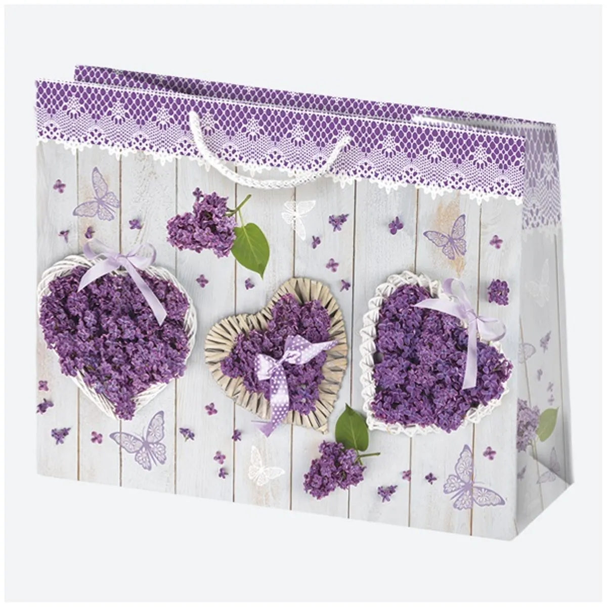 IRIS ajándéktasak, különböző színekben virágok, 300x230x100 mm #2