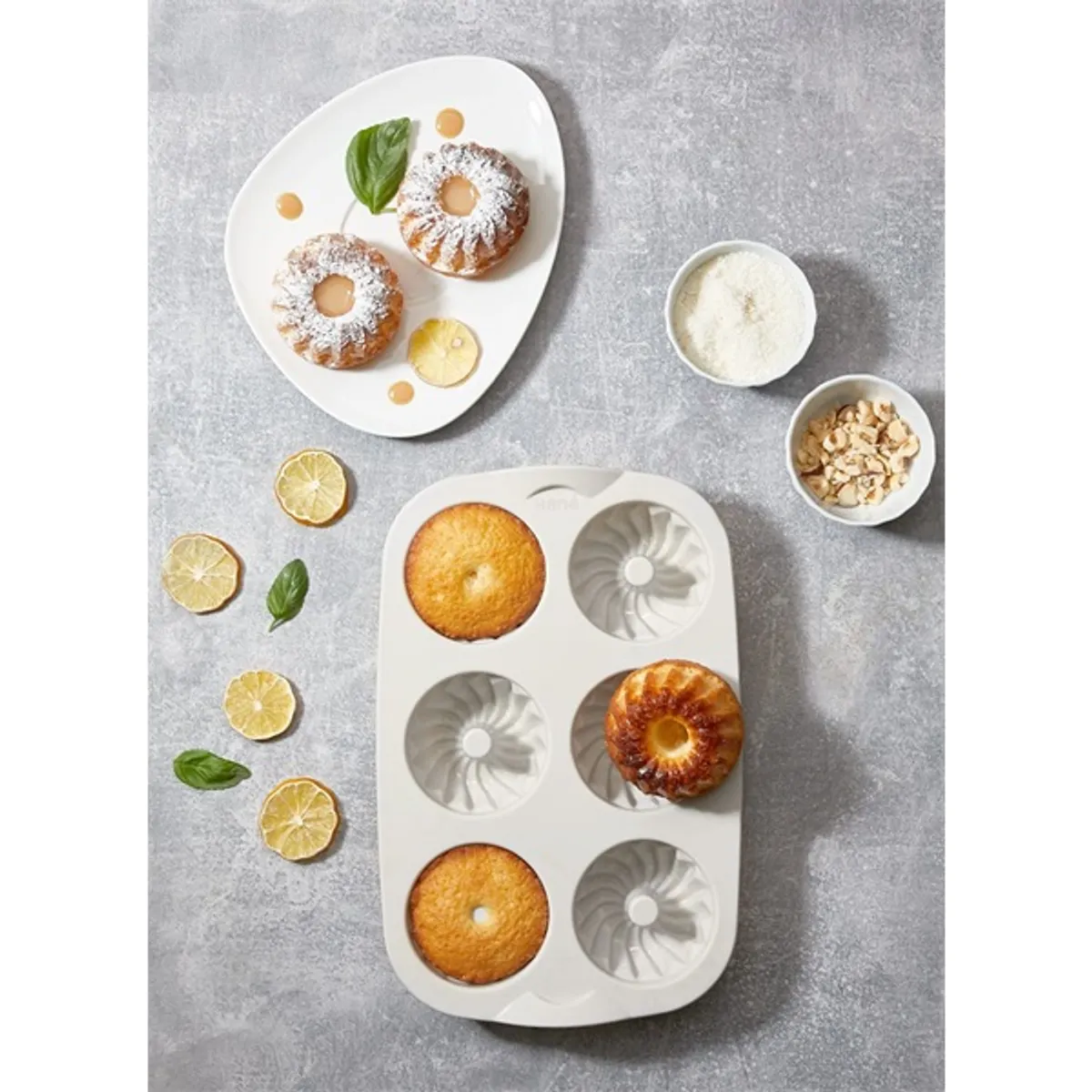 IRIS MIX szilikon muffin sütőforma 6 darabhoz, szürke, fekete vagy piros színű SL-3207 #8