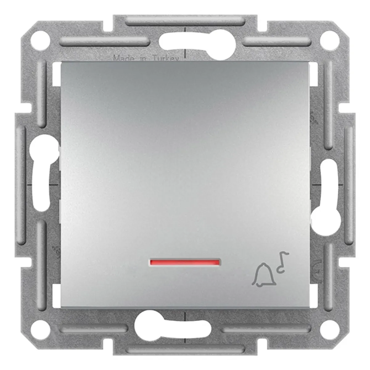 Schneider EPH1700161 ASFORA jelzőfényes/csengőjel/rugós bekötés/alumínium egypólusú nyomó #1