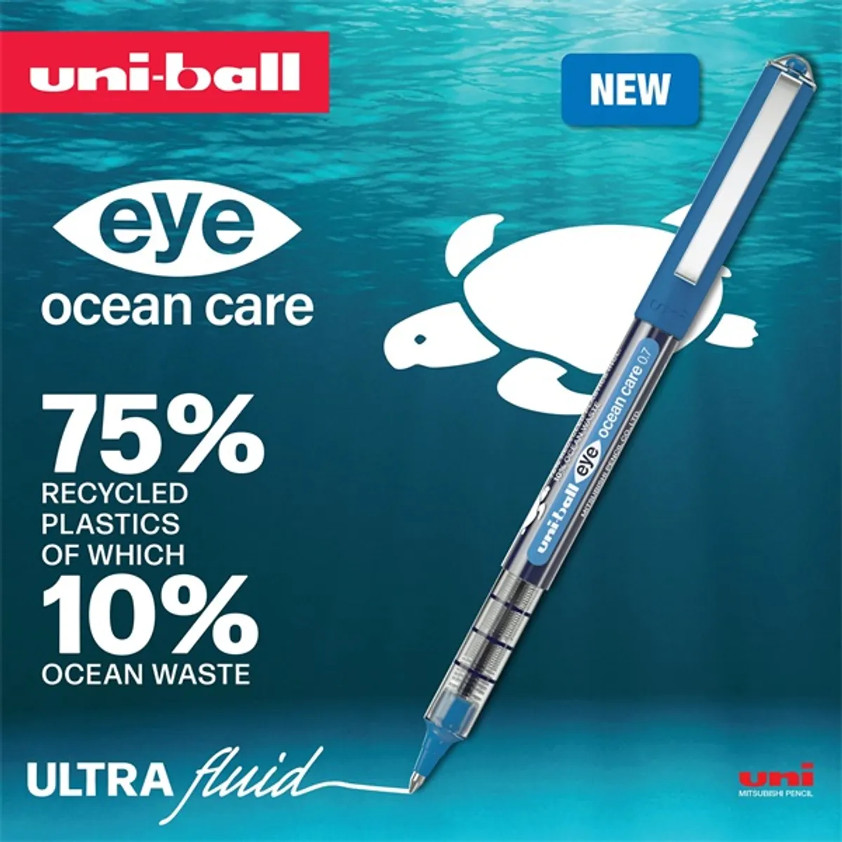 UNI UB-150 ROP Ocean Care kék rollerirón #3