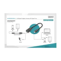 DIGITUS USB 3.0 Type A anya-> USB 3.0 Type C apa 0,15m OTG adapter #2