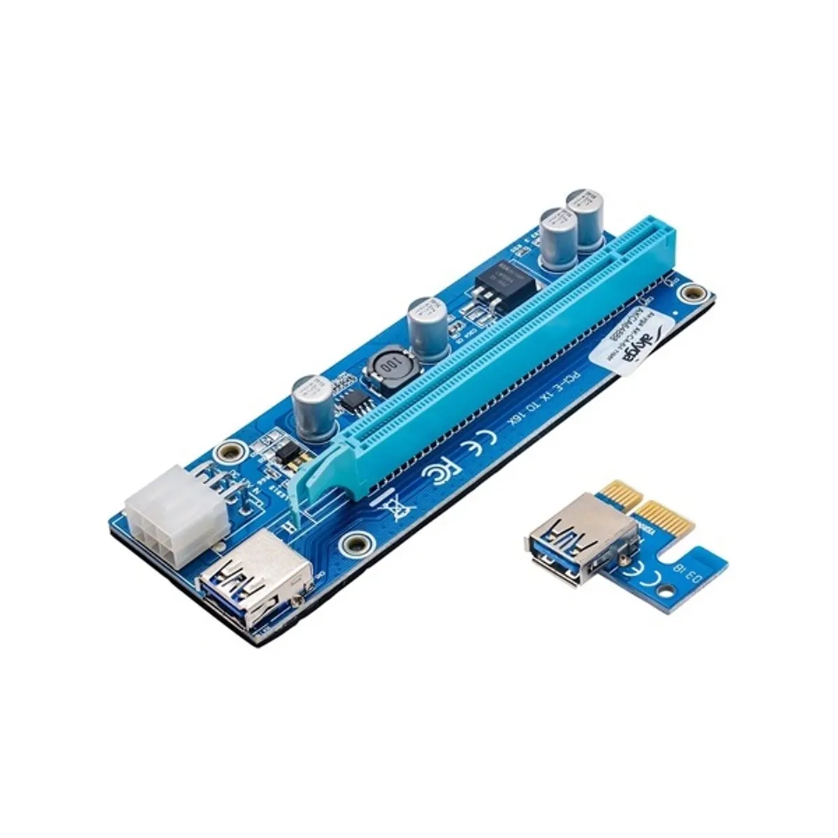 Akyga AK-CA-64 1-port PCIe x16 PCIe x1 riser card #1