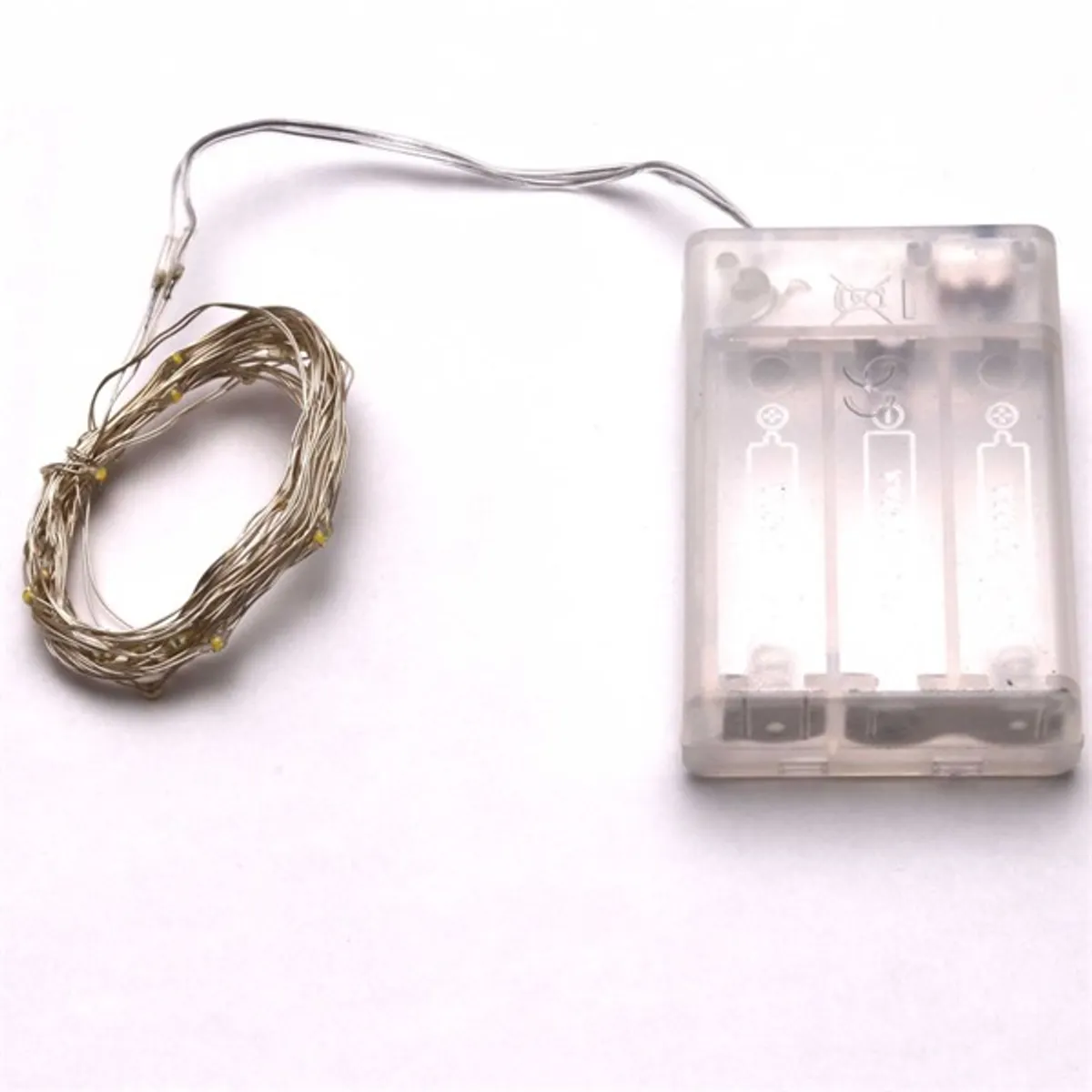 Iris Fix fényű 3m/meleg fehér/30db LED-es fényfüzér, fénydekoráció #2