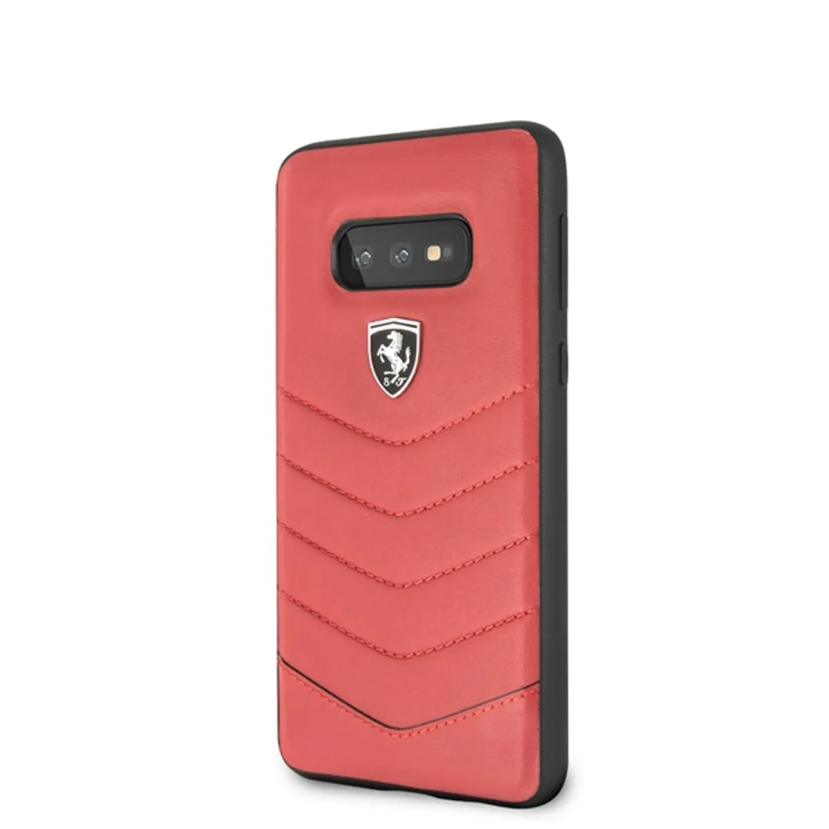 Ferrari Heritage Samsung S10 Lite tűzdelt bőr kemény piros tok #2