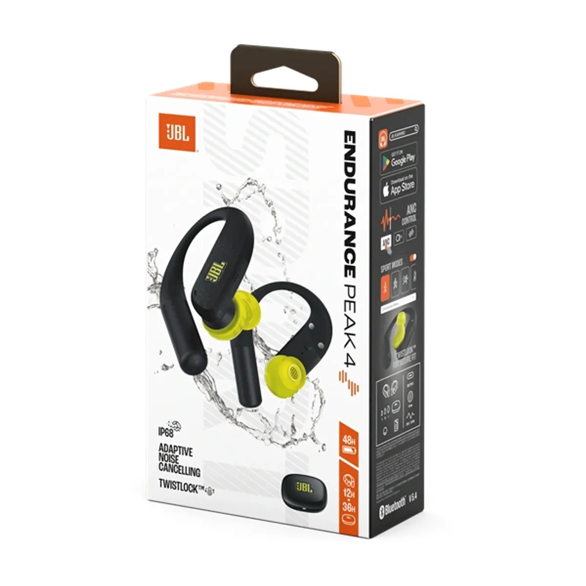 JBL Endurance PEAK 4 True Wireless Bluetooth fekete-lime sport fülhallgató #8