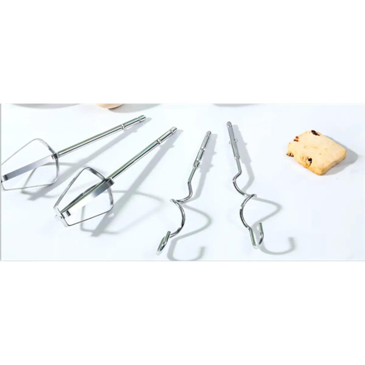 Hausberg HB-4112NG 250W-os fehér-fekete réz motorral, 7 sebességes kézimixer #5