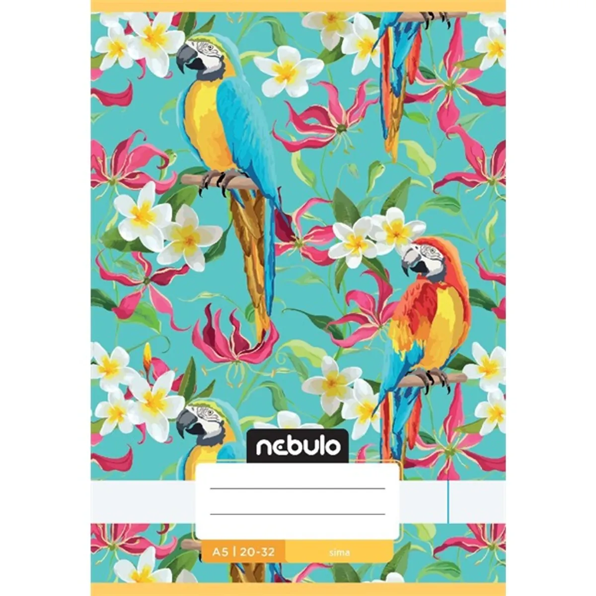 Nebulo Cuki minták A5 20-32 tűzött sima füzet #4