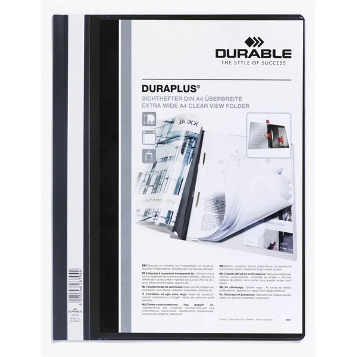 Durable Duraplus fekete gyorsfűző #1