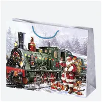 IRIS Karácsonyi ajándéktasak, 380x290x100 mm, különböző színekben és mintával #7