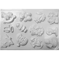 Pentart Karácsonyi 12 motívumos gipszkiöntő forma