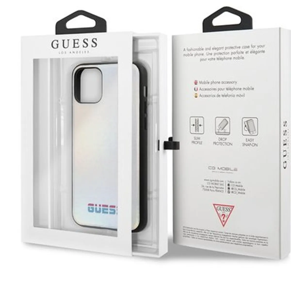 GUESS iPhone 11 Pro Max színváltó ezüst kemény tok #4