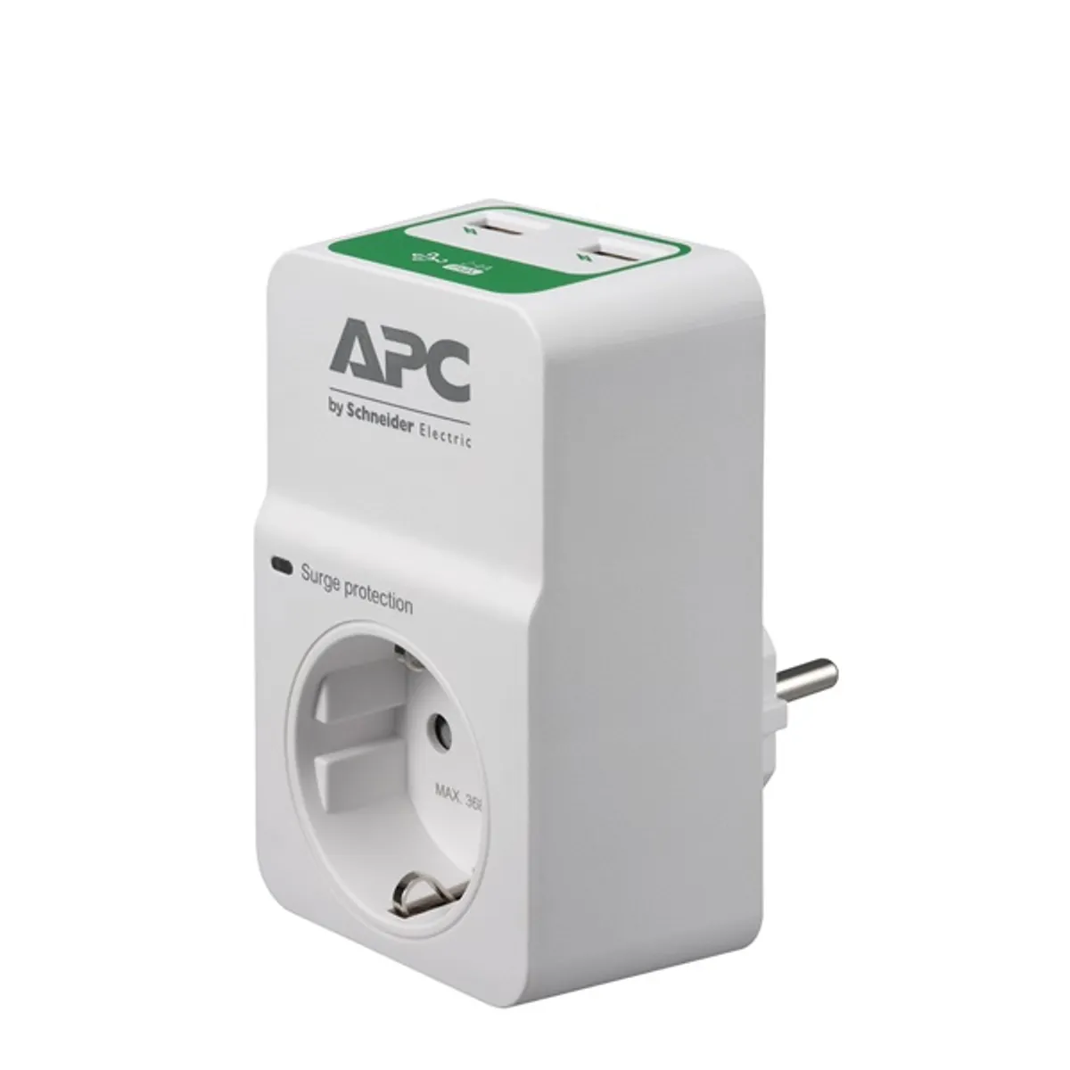 APC PM1WU2-GR SURGE PROTECTOR túlfeszültségvédő 2 USB csatlakozóval #1