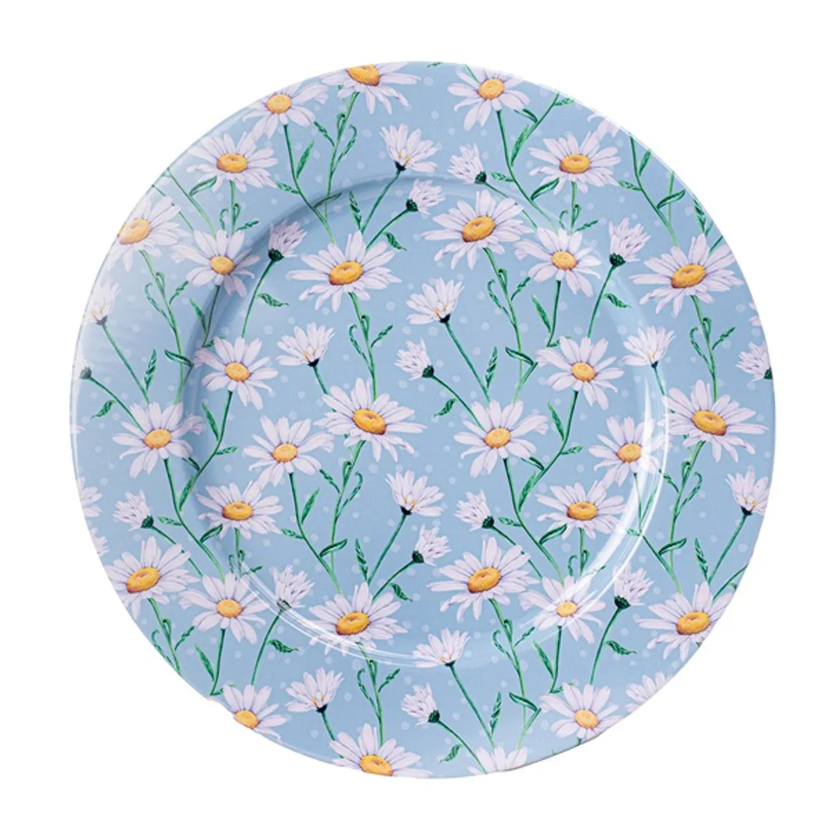 IRIS bádog tálca pipitér kék 33x1,5cm #1