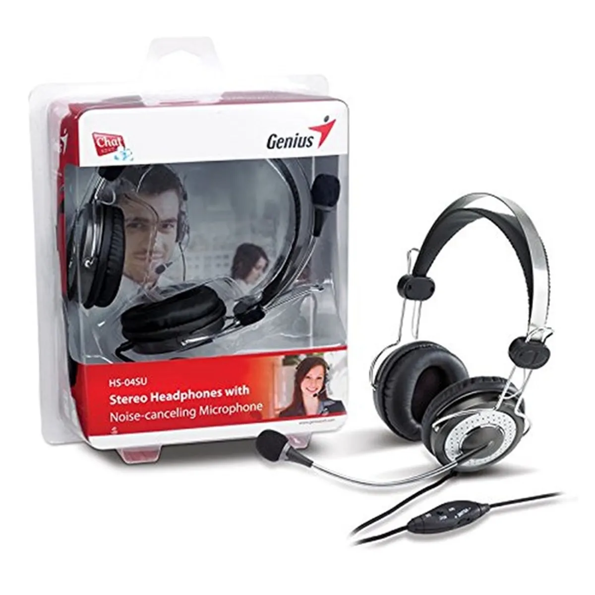 Genius HS-04SU jack mikrofonos PC ezüst headset #4