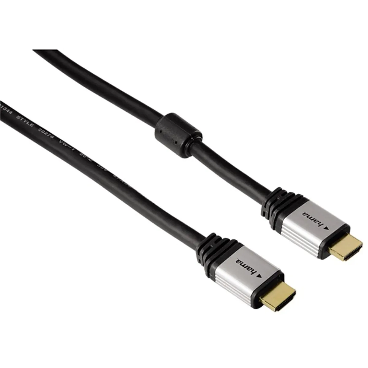HAMA 53760 PRO HIGH SPEED HDMI KÁBEL, FEKETE, ARANYOZOTT, 1,8M #1