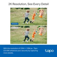 TP-Link Tapo C510W 2K 3MP IP65 Night Vision fehér kültéri biztonsági Wi-Fi kamera #4