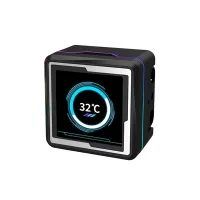 RAIDMAX LM240 240mm ARGB+LCD fekete vízhűtéses processzor hűtő #2