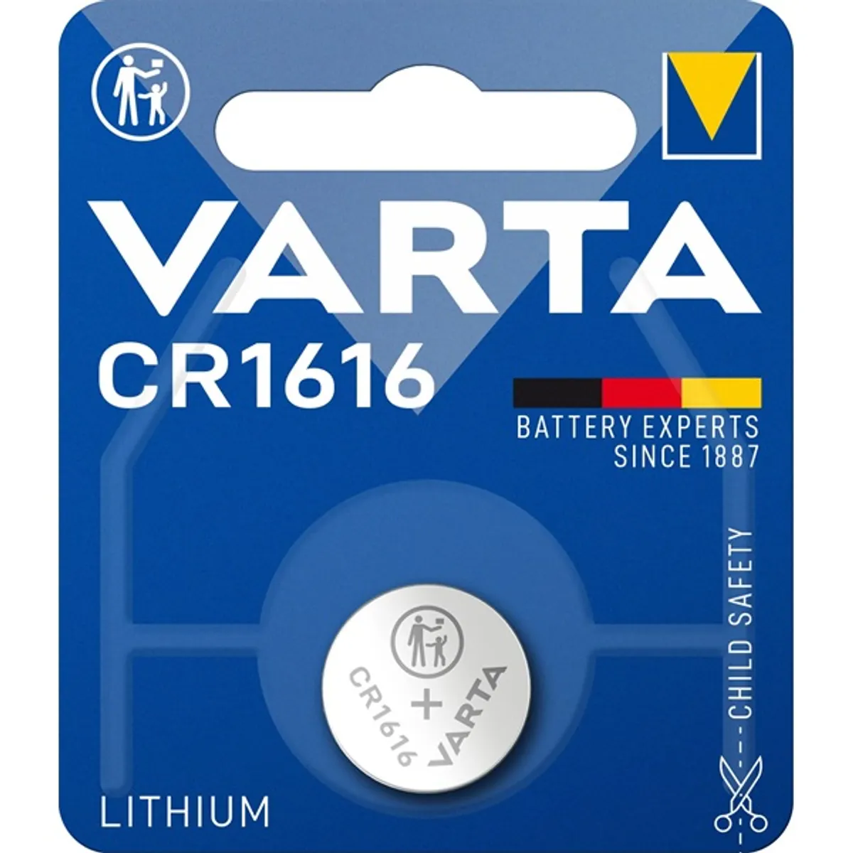 VARTA 6616112401 CR1616 lítium gombelem 1db/bliszter #3