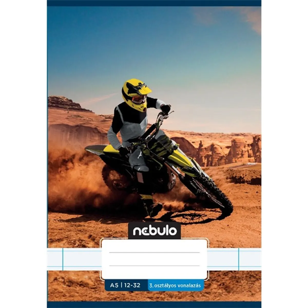 Nebulo Vagány minták A5 3. osztályos 12-32 tűzött vonalas füzet #3