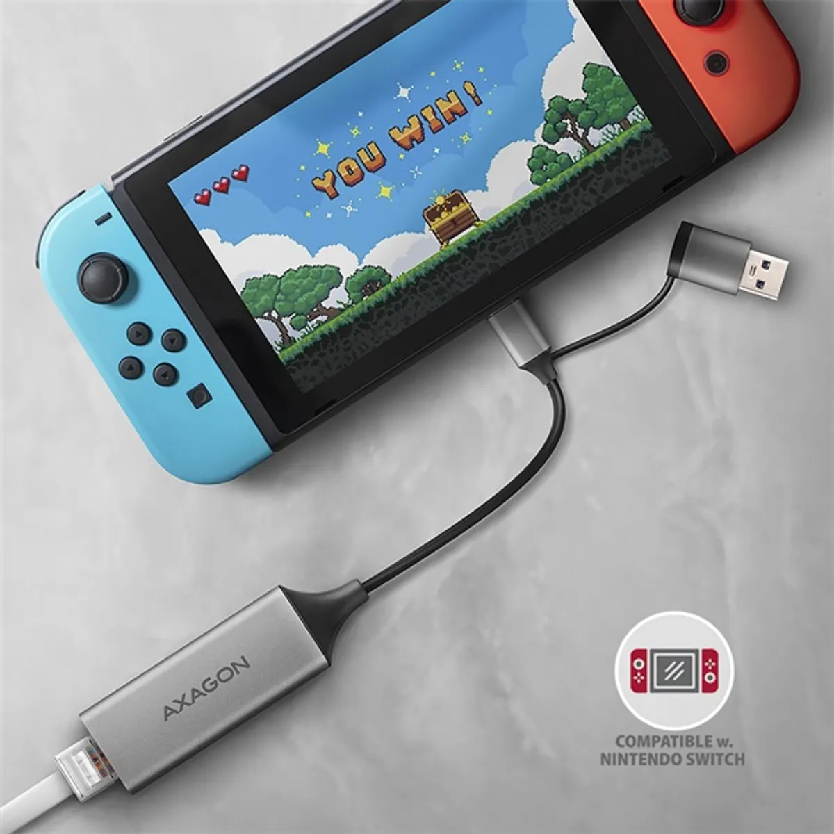 Axagon ADE-TXCA Type-A + Type-C USB 3.2 - Gigabit Ethernet adapter #4