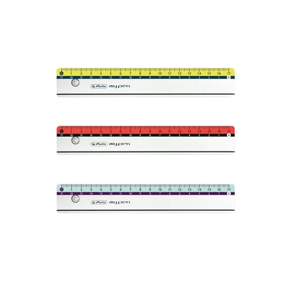Herlitz my.pen 17cm-es színes vonalzó #1