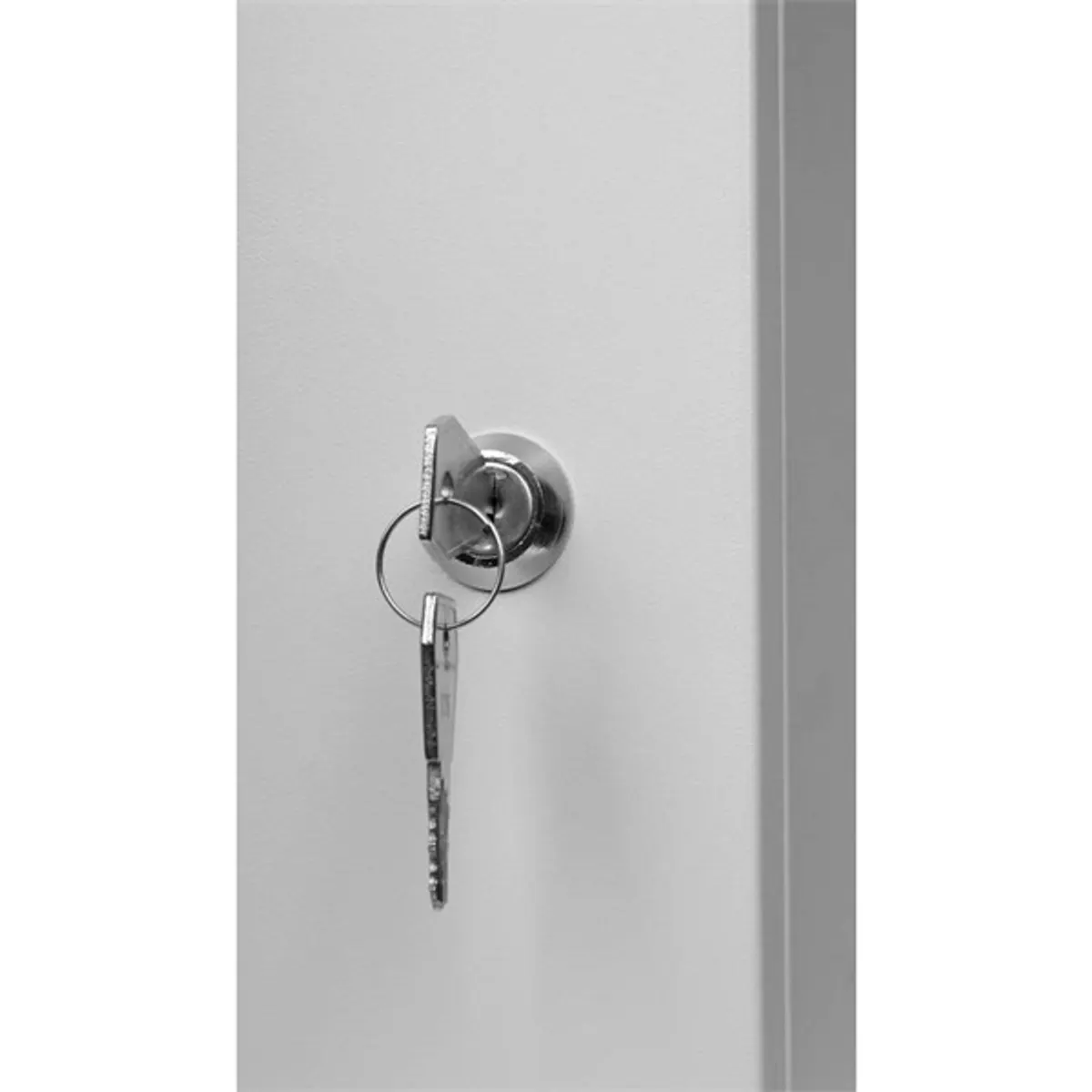 Stalflex RC19-4U-450MG 19" 4U 450 mm mély lapraszerelt szürke fém ajtós fali rack szekrény #7