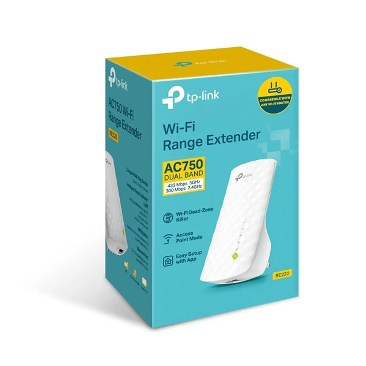 TP-Link RE220 AC750 Mesh Wi-Fi tartomány bővítő, hatótávnövelő #7