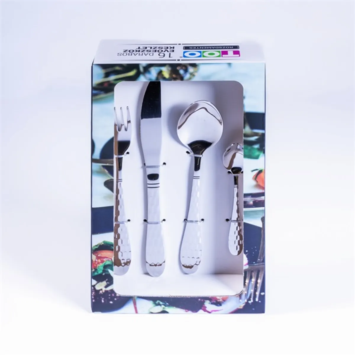 TOO KT-479 S Honey Silver 16 db-os ezüst evőeszköz készlet #1