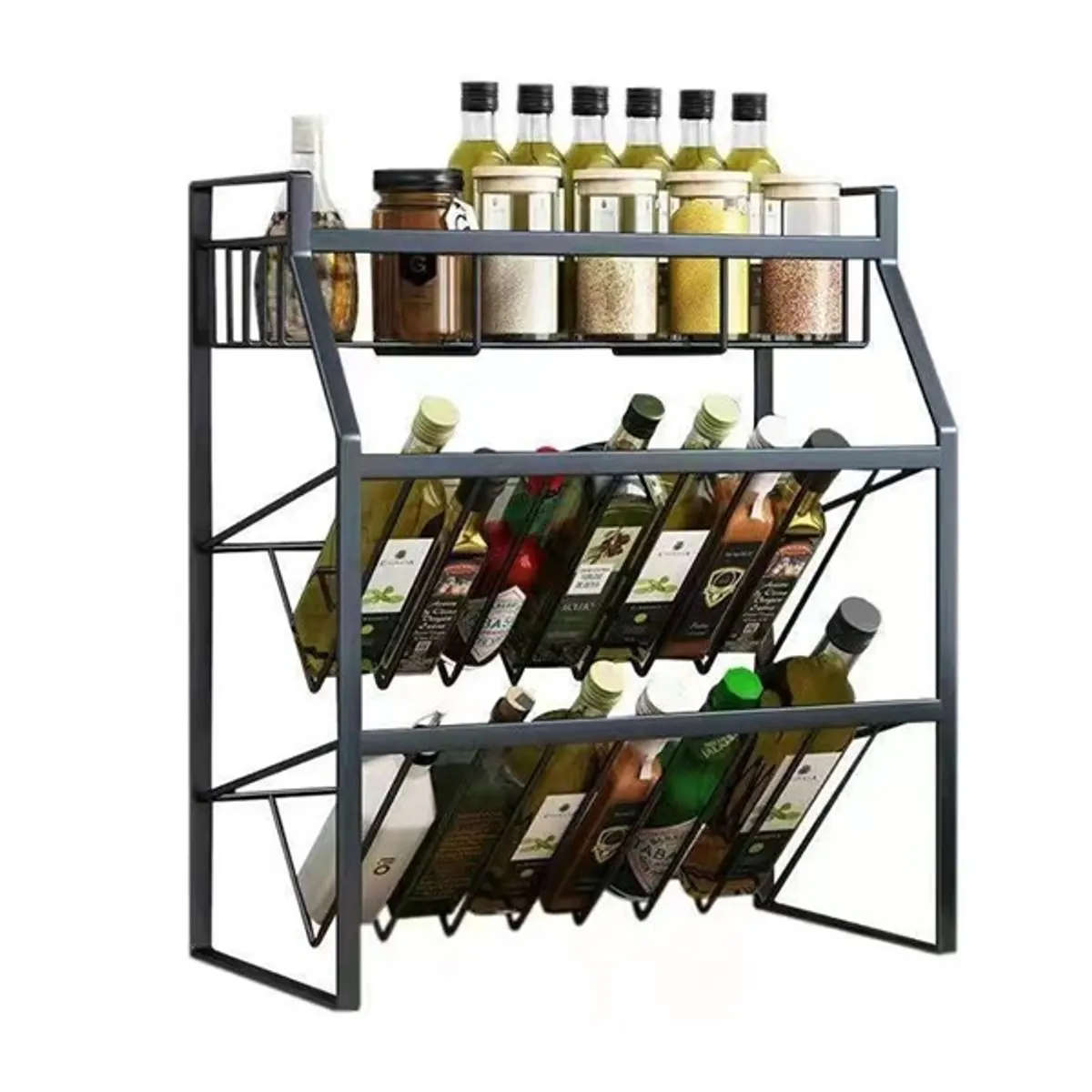 Iris KT-009-BK fém fűszertartó polc #1