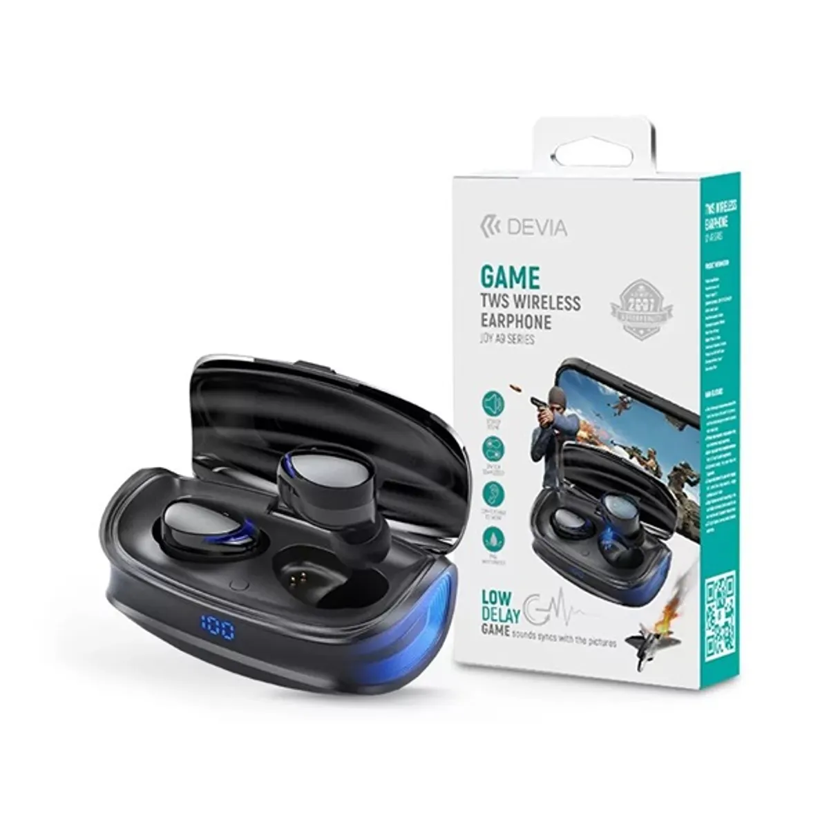 Devia ST351051 Joy A9 Game Series fekete True Wireless Bluetooth fülhallgató #2