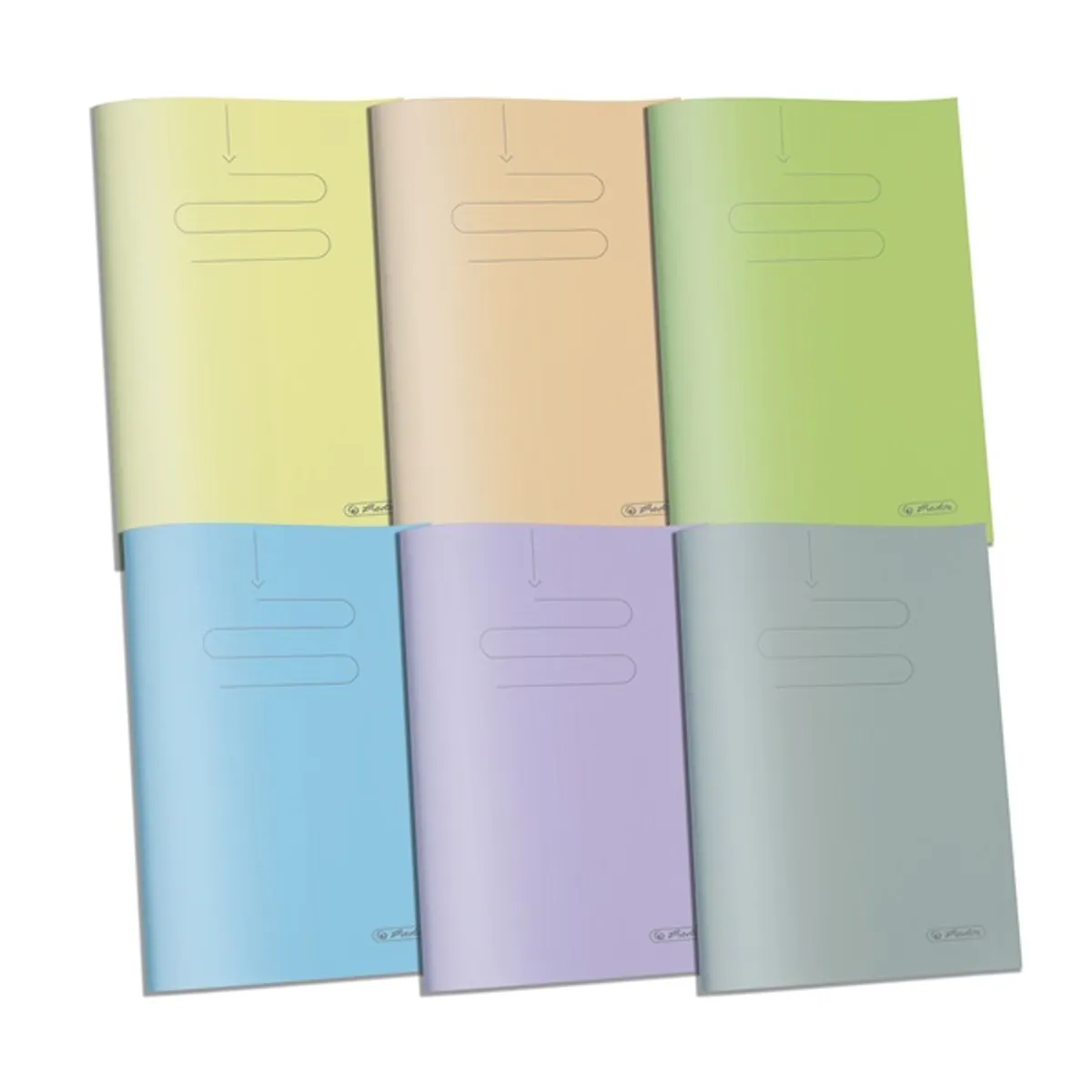 Herlitz PP A5 60lapos sima  vegyes színű füzet #1