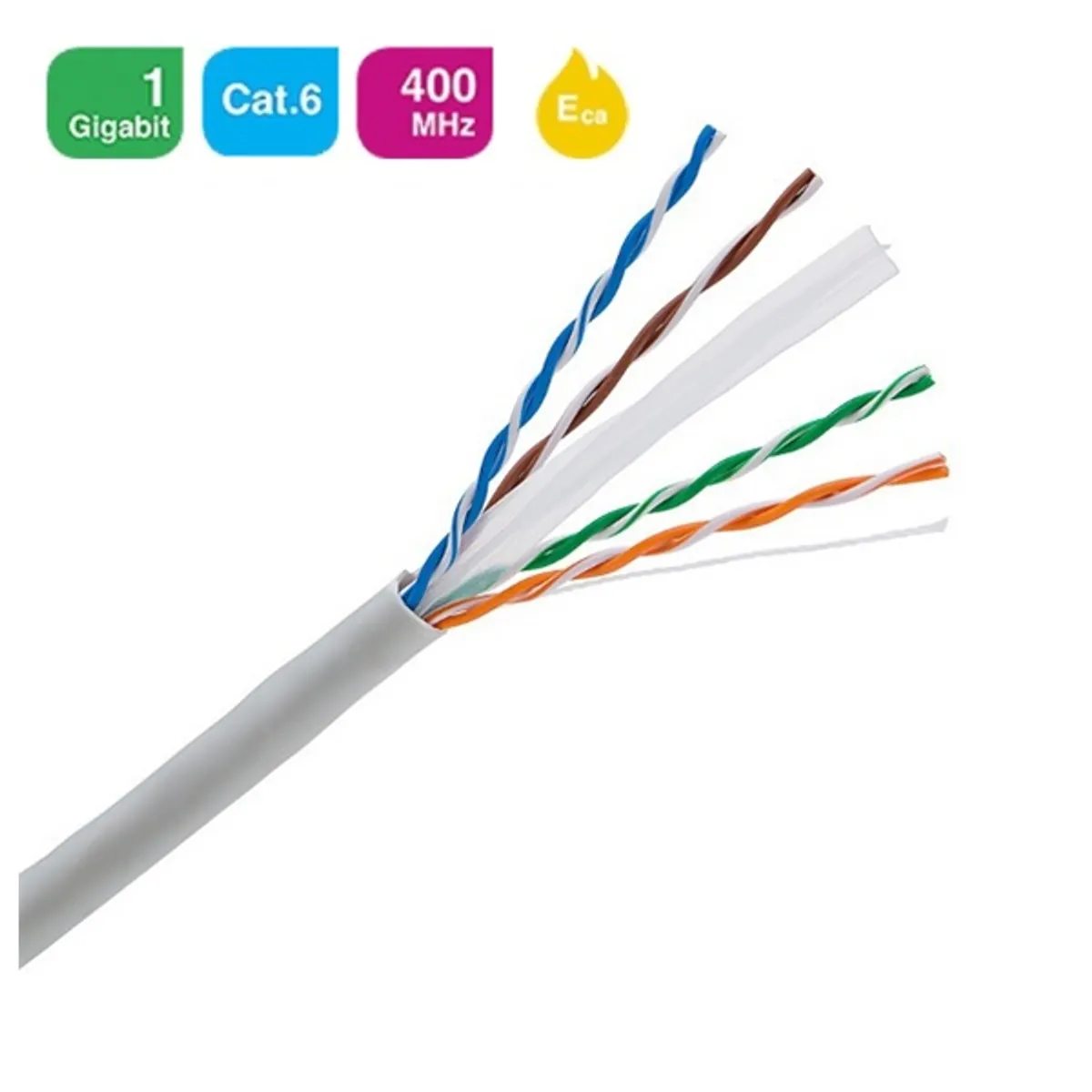 KE-Line Cat6 (U/UTP) 305m PVC árnyékolatlan fali kábel #1