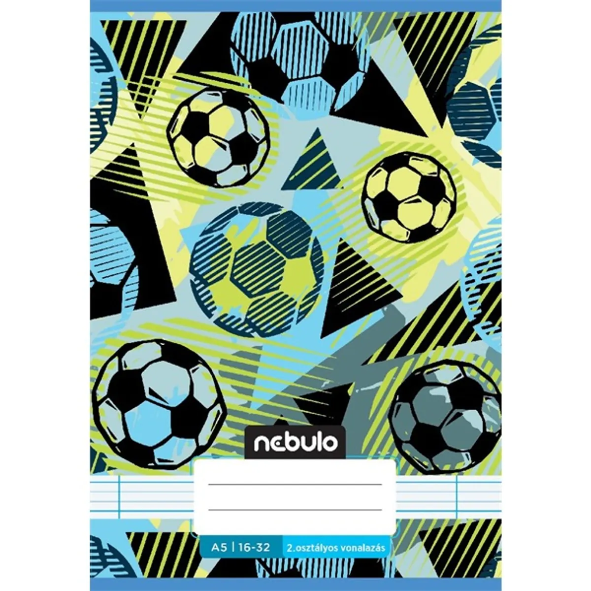 Nebulo Vagány minták A5 2. osztályos 16-32 tűzött vonalas füzet #1