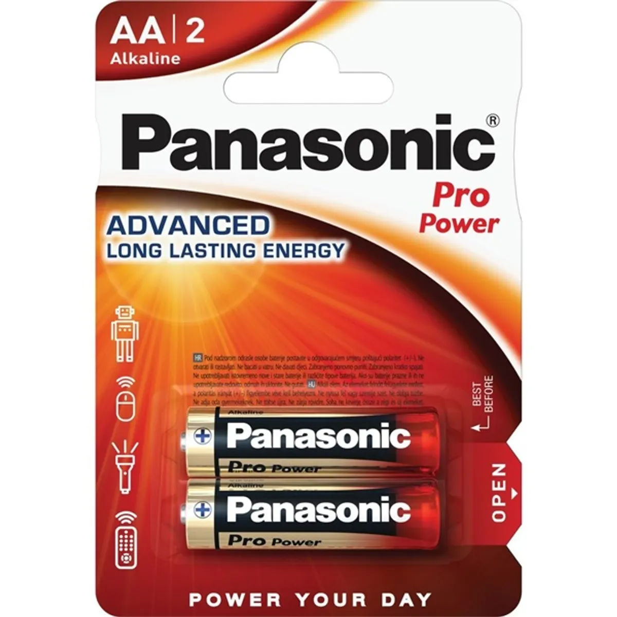 Panasonic LR6PPG/2BP 1,5V AA alkáli tartós ceruzaelem 2 db/csomag #1