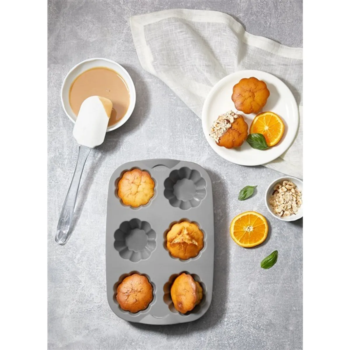 IRIS MIX szilikon muffin sütőforma 6 darabhoz, szürke, fekete vagy piros színű SL-3207 #7