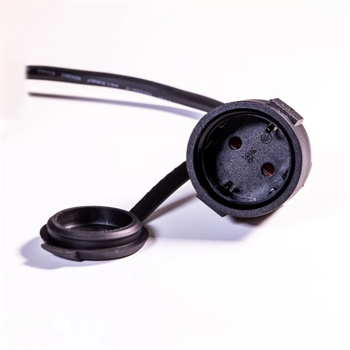 IRIS Electric IEEC-20M-16A/250V Kültéri hosszabbító 20 méteres 16A/250V, H05RR-F, IP44, fekete #3