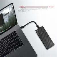 Axagon EEM2-GTR SuperSpeed+ USB-C - NVMe M.2 fekete ház #6